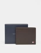Tommy Hilfiger Eton Mini Billfold Leather Wallet In Brown