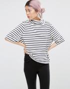 Ganni Roll Neck Top - Gray