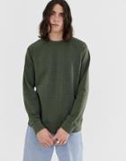 Weekday Paris Sweatshirt In Khaki - Green