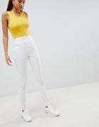 Noisy May High Waisted Jegging Jean In White
