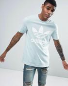 Adidas Originals Trefoil T-shirt In Blue Bq5392 - Blue