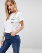 Mango Venice Print T-shirt - White