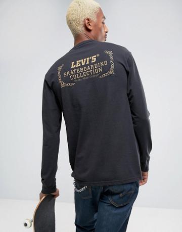 Levis Skateboarding Long Sleeve T-shirt - Black