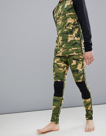 Wear Color Guard Base Layer Pants In Camo - Green