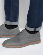 Frank Wright Woking Derby Shoes In Gray Leather - Gray