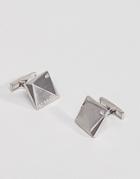 Ted Baker Baile Crystal Cufflinks In Silver - Silver