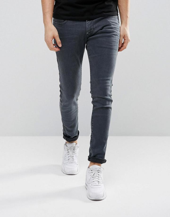 G-star Revend Super Slim Jeans Overdye Blue - Navy