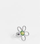 Reclaimed Vintage Inspired Flower Mood Ring-silver