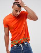 Esprit T-shirt With Large Logo In Organic Cotton - Red