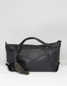 Yoki Tassel Detail Tote Bag - Black