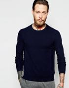Ted Baker Textured Knitted Sweater - Blue