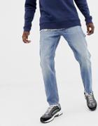 Tommy Jeans Tapered Carpenter Jeans In Mid Wash Blue - Blue