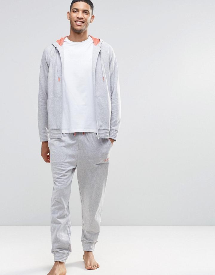 Hugo Boss Cuffed Jogger In Gray Regular Fit - Gray