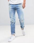 Diesel Belther Slim Stretch Fit Jean 084cu Light Blue Wash - Blue