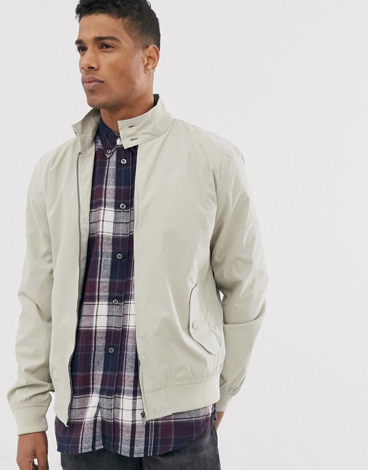 French Connection Lightweight Harrington Jacket-gray