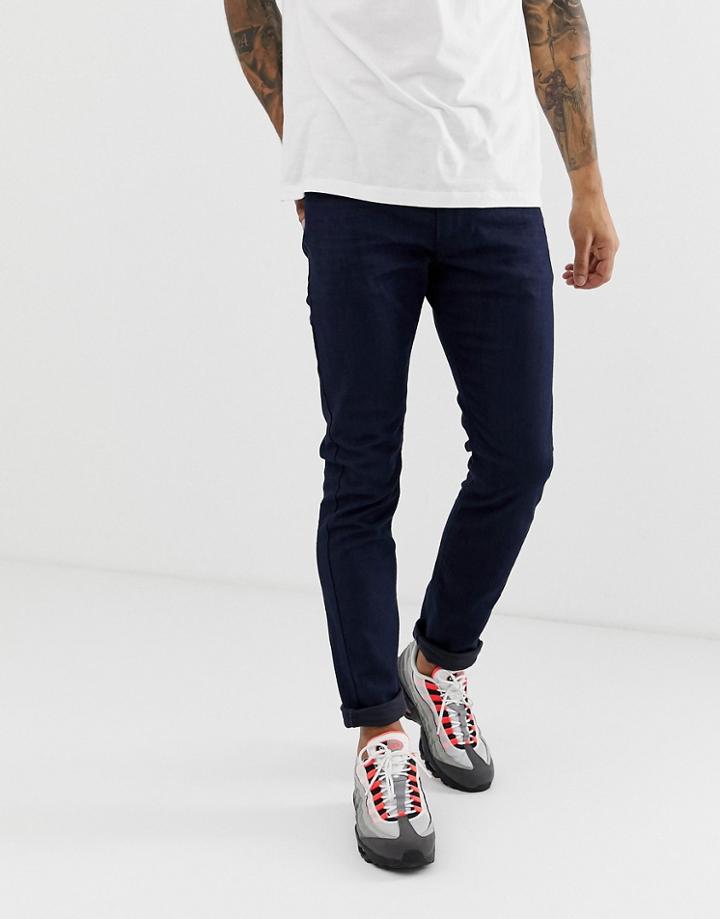 Diesel Thommer Stretch Slim Fit Jeans In 085aq Dark Wash - Blue