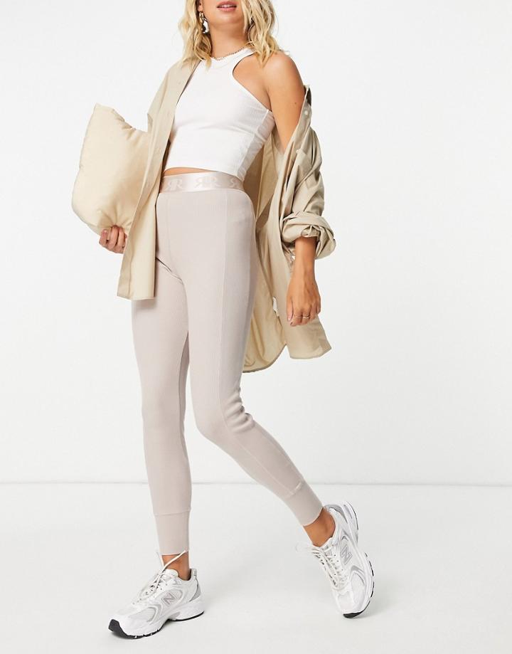 River Island Lounge Legging In Beige - Part Of A Set-neutral