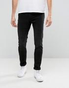 Cheap Monday Tight Skinny Jeans In Black Haze - Black