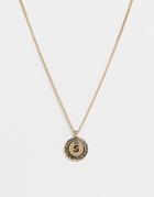 Miss Selfridge S Initial Necklace - Gold