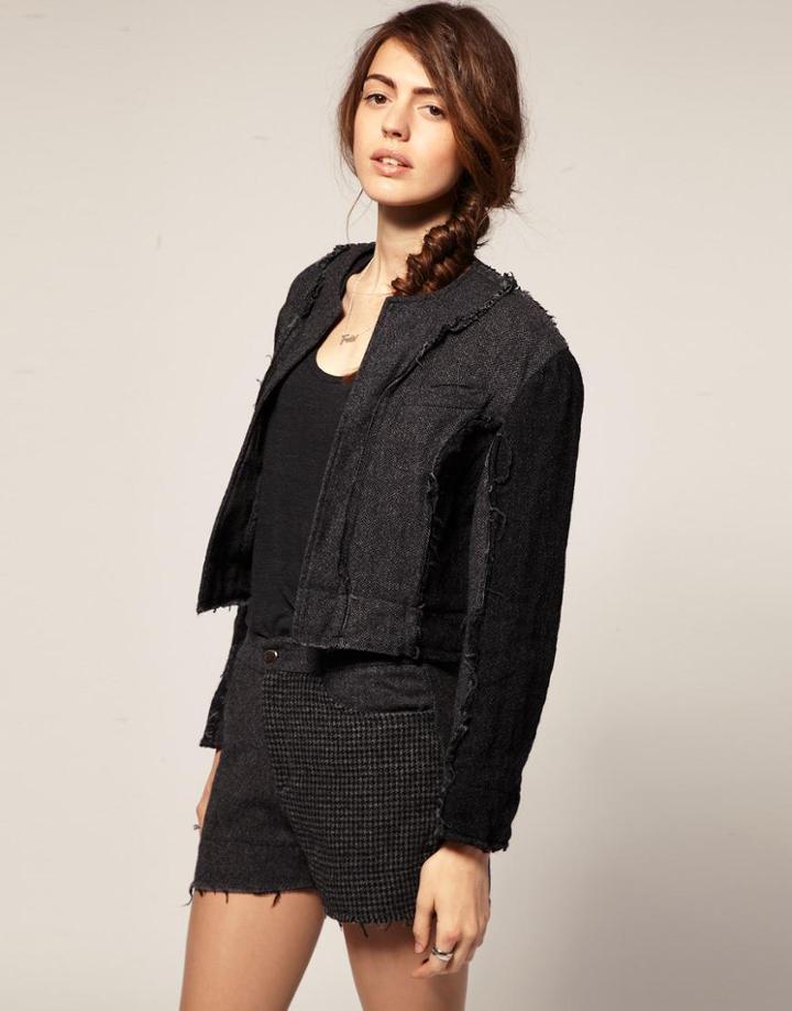 Blaak For Asos Patch Wool Cop Jacket