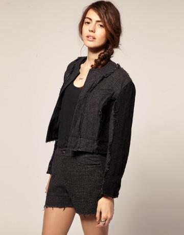 Blaak For Asos Patch Wool Cop Jacket