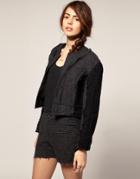 Blaak For Asos Patch Wool Cop Jacket