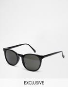 Reclaimed Vintage Wayfarer Sunglasses - Black