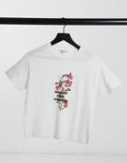 Miss Selfridge 'kind People' T-shirt In White