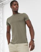 French Connection Essentials T-shirt In Khaki-green