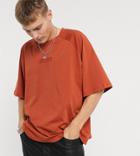 Reclaimed Vintage Inspired Raglan T Shirt In Burgundy