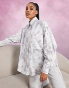 Asos Design Super Oversized Relaxed Cotton Dad Shirt Tie Dye Print-multi