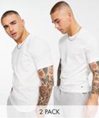 Nike Dri-fit Essential Cotton Stretch 2 Pack T-shirts In White