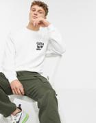 River Island Sweat With Gen Print In White