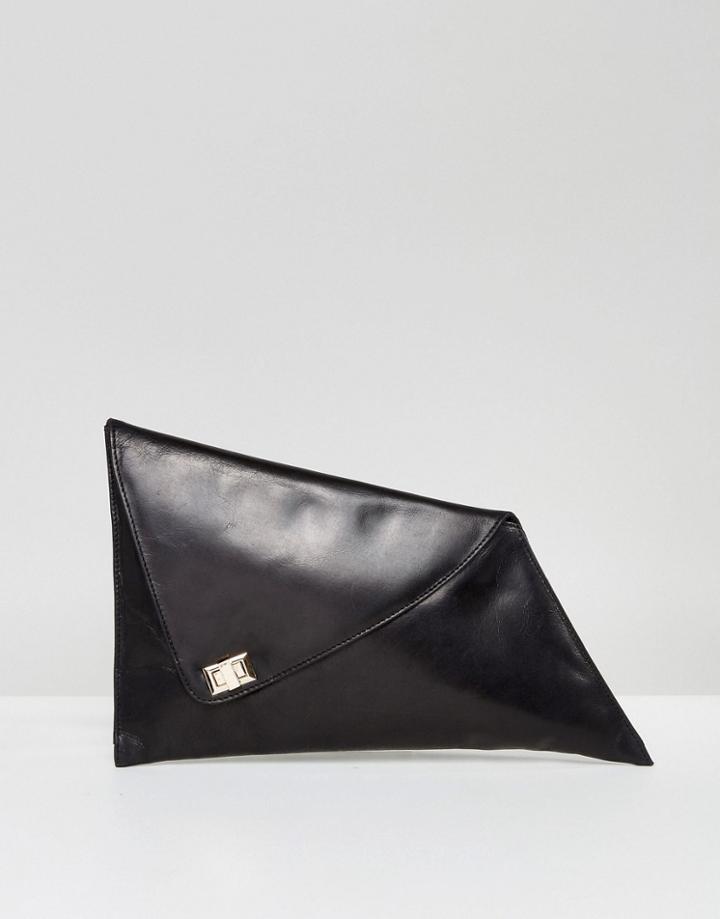Urbancode Abstract Fold Over Clutch Bag - Black