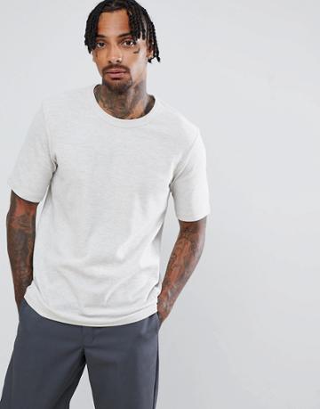 Weekday Grinko Knitted T-shirt - Beige