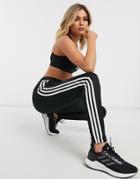 Adidas Three Stripe Jogger In Black