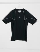 Adidas Originals Premium T-shirt With Panels In Black