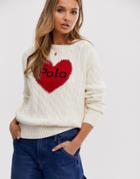 Polo Ralph Lauren Oversized Heart Logo Sweater