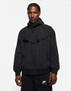 Nike Tech Fleece Woven Windrunner Jacket In Black