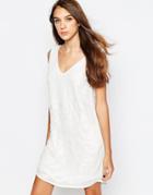 See U Soon Beaded And Embroidered Shift Dress - Off White