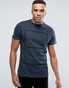 New Look T-shirt With East West Print In Navy - Navy