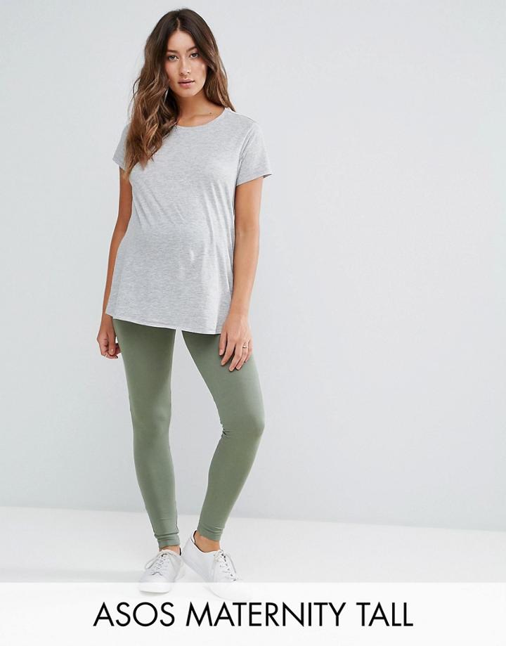 Asos Maternity Tall Full Length Legging - Green