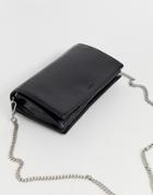 Allsaints Leather Fetch Chain Wallet Crossbody Bag - Black