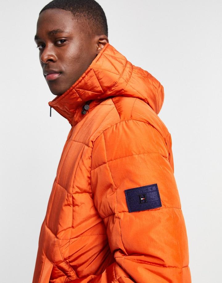 Tommy Hilfiger Padded Jacket In Orange