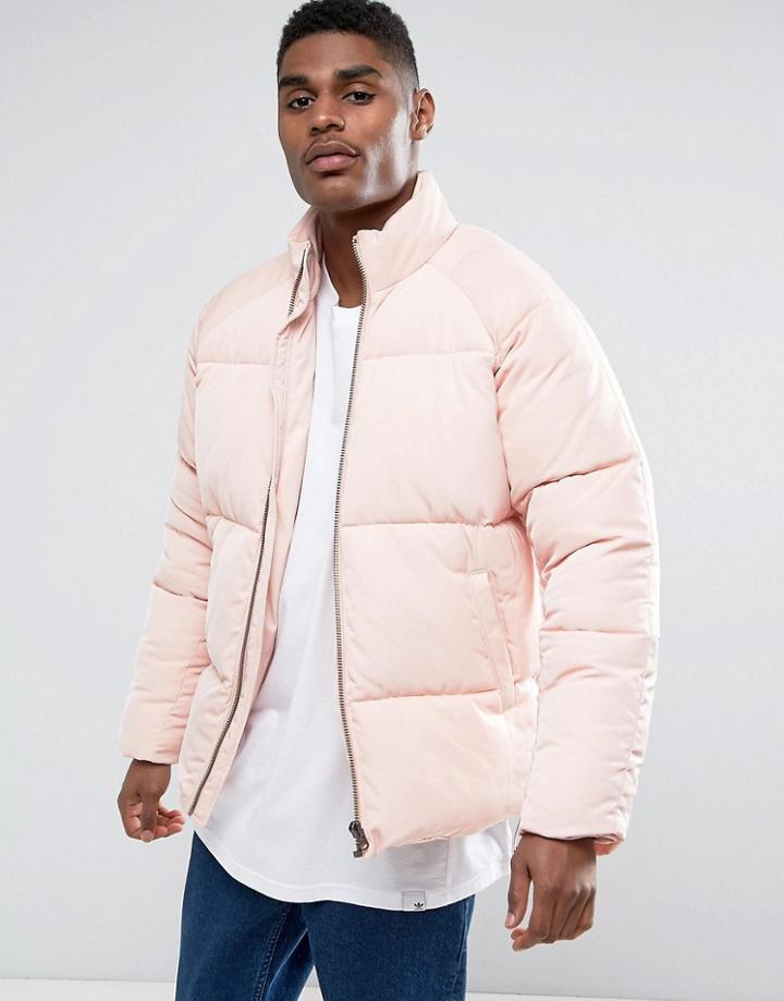 Asos Puffer Jacket In Pink - Pink