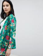 Monki Floral Print Blazer Two-piece - Multi