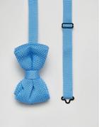 7x Knitted Bow Tie - Blue
