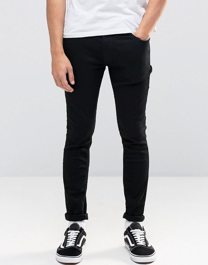 Jack & Jones Skinny Jeans In Black - Black