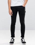 Jack & Jones Skinny Jeans In Black - Black