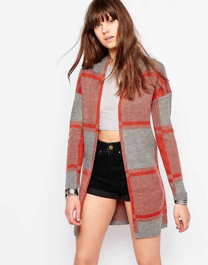 Only Colourblocked Longline Cardigan - Multi